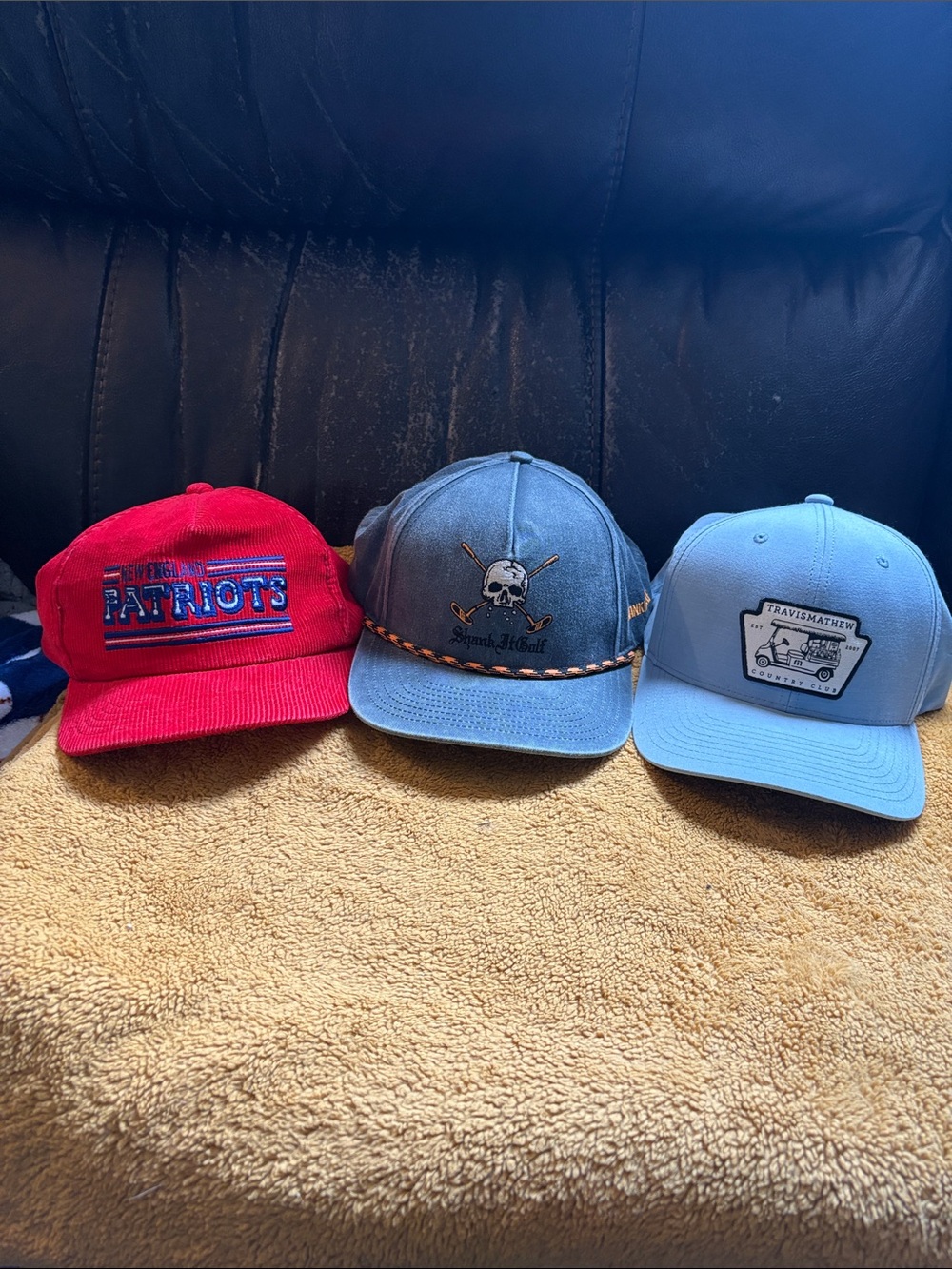 Travis Mathew Light Blue Patch Logo Baseball Hat